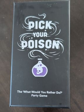 Pick Your Poison Party Game - Black & Purple Box